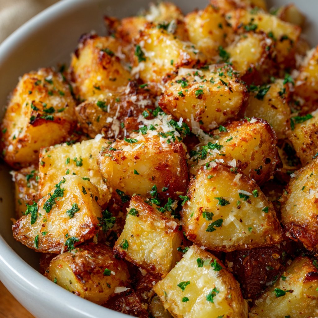 Garlic Parmesan Potatoes in Air Fryer