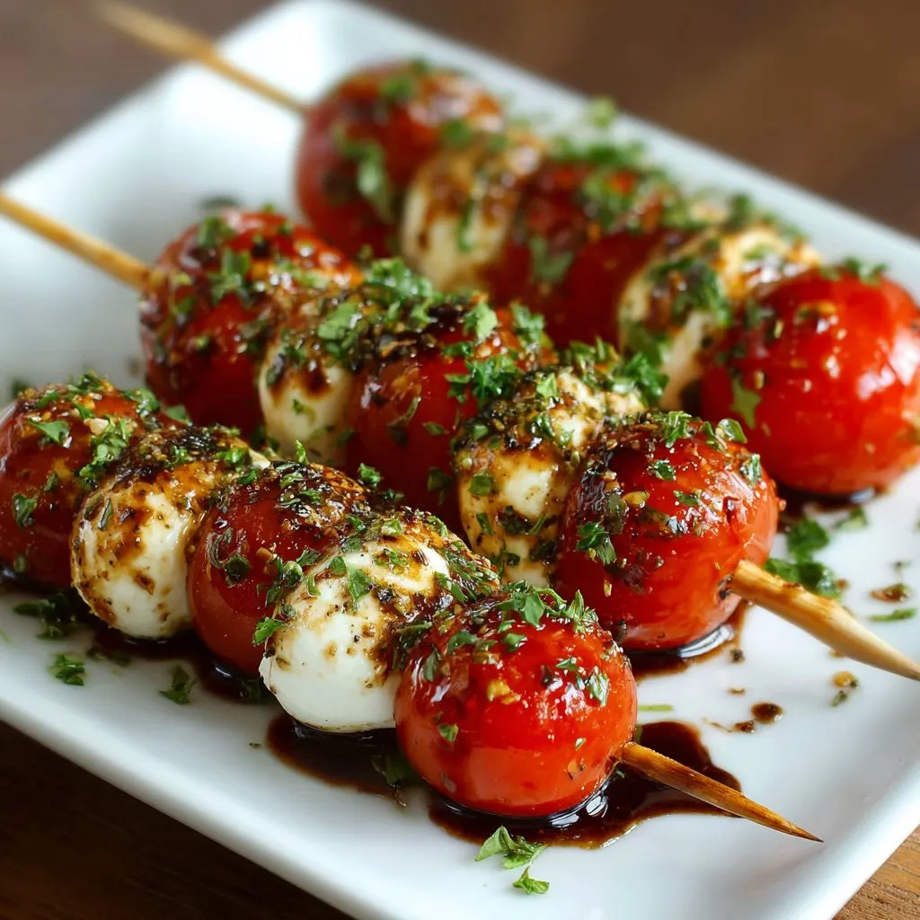 Caprese Salad Skewers – Vegetarian Appetizer Caprese Salad Skewers – Vegetarian Appetizer