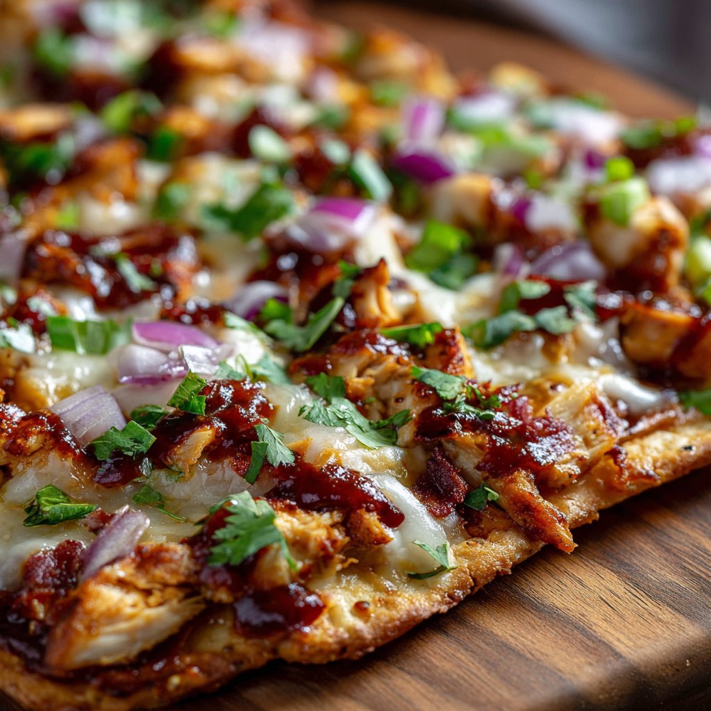 BBQ Chicken Flatbread – Low Carb Version