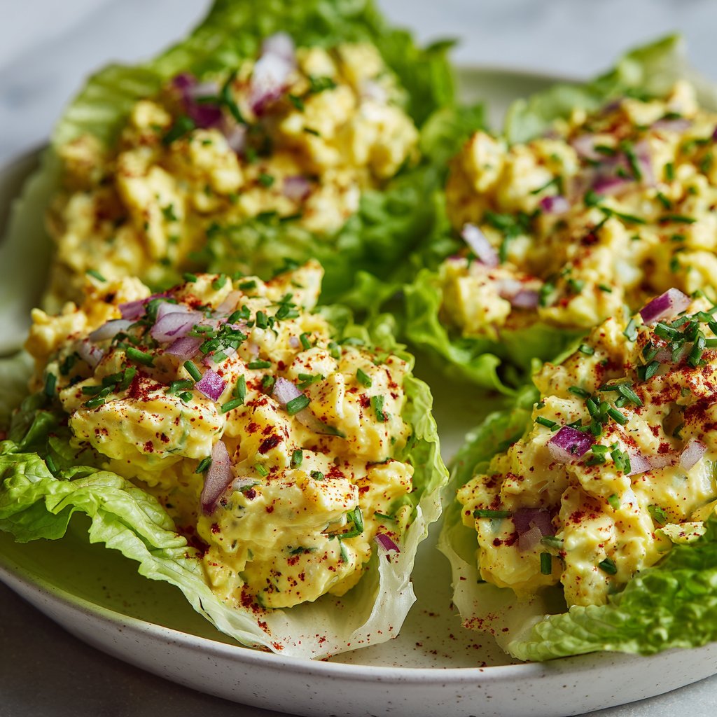 Egg Salad Lettuce Wraps – Keto Friendly Egg Salad Lettuce Wraps – Keto Friendly
