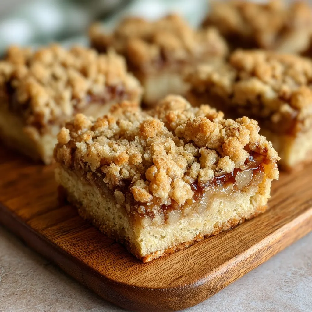 Apple Oatmeal Bars with Crumb Topping