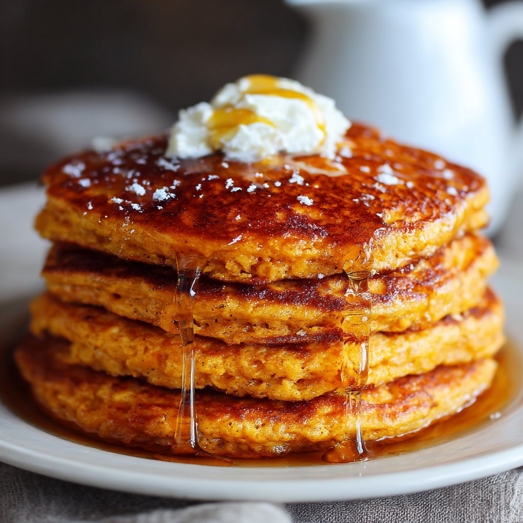 Fluffy Pumpkin Pancakes with Syrup Fluffy Pumpkin Pancakes with Syrup