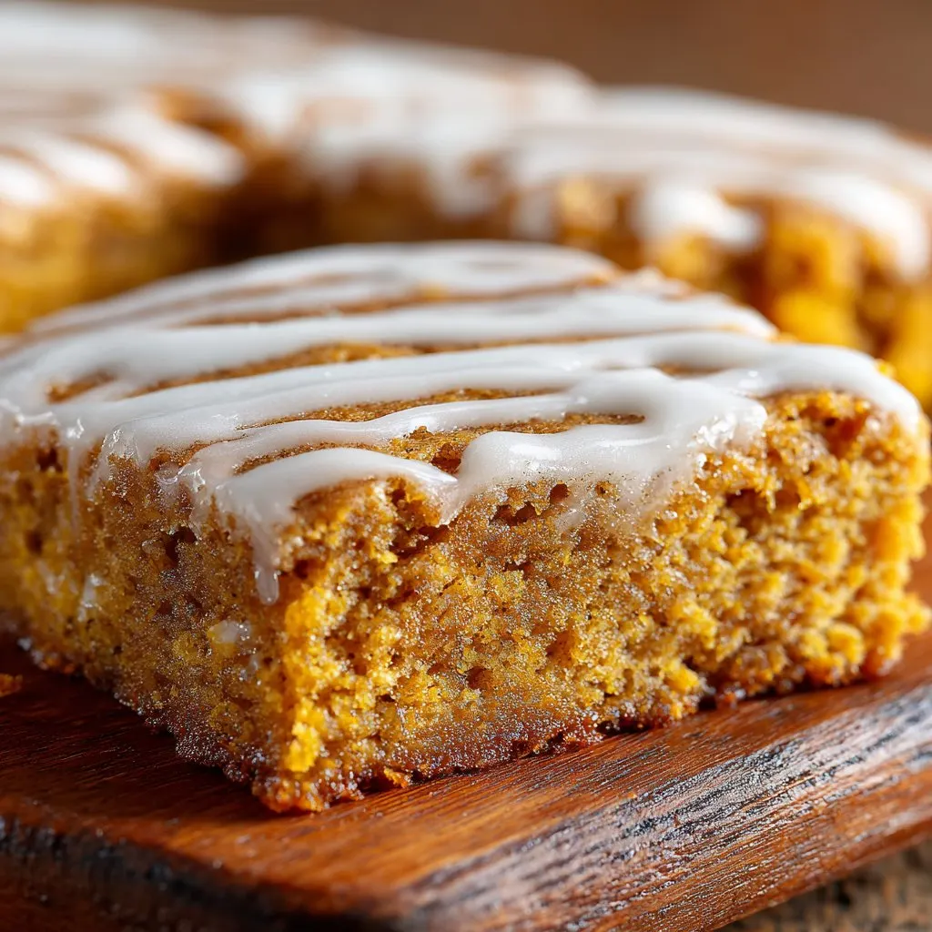 Pumpkin Snickerdoodle Bars with Glaze Pumpkin Snickerdoodle Bars with Glaze