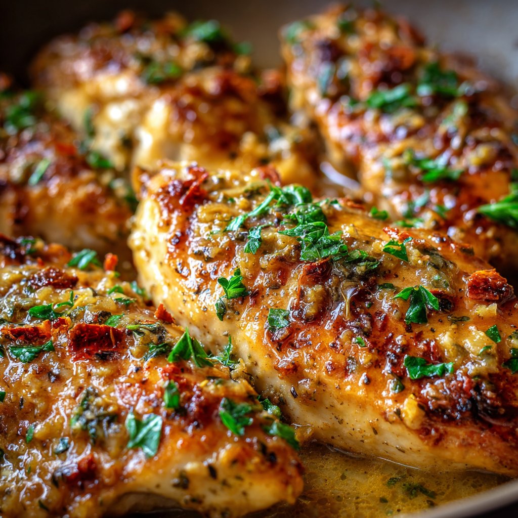 Baked Garlic Butter Chicken Breast