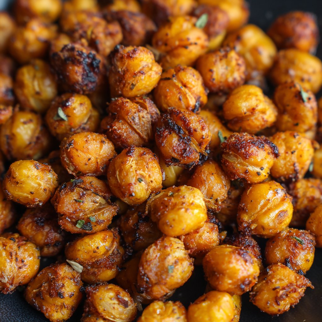 Crunchy Roasted Chickpeas Snack (Air Fryer)