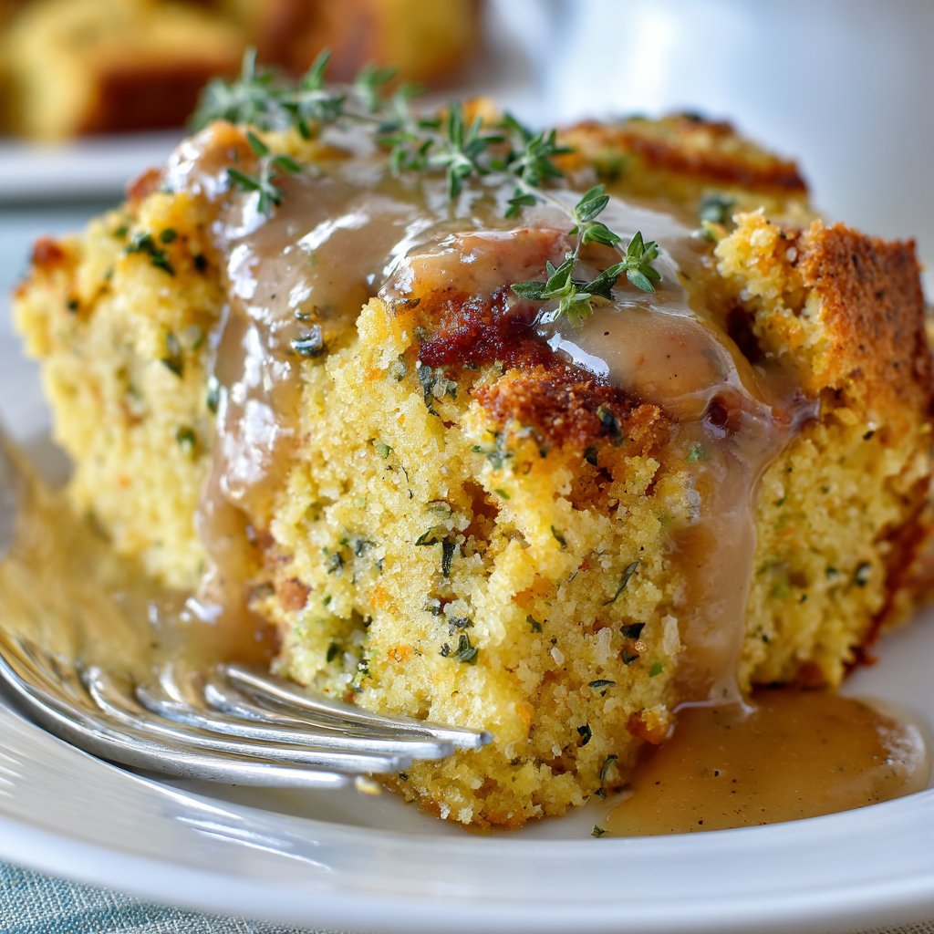 Southern Cornbread Dressing with Gravy Southern Cornbread Dressing with Gravy