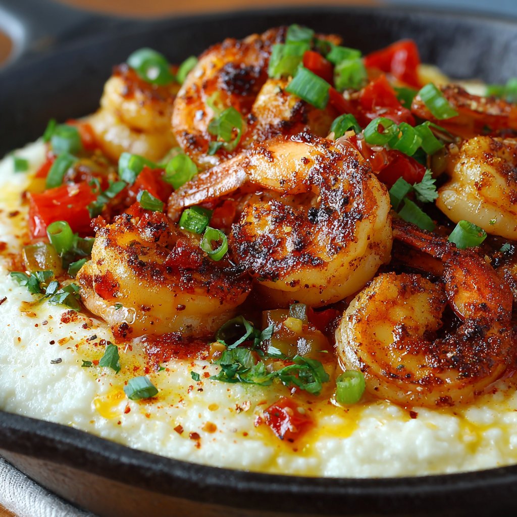 Cajun Shrimp and Grits Skillet Recipe