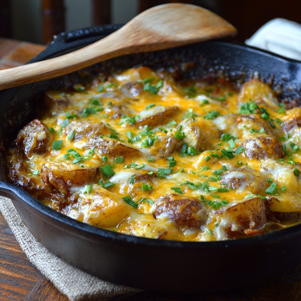 Cheesy Mississippi Mud Potatoes (Baked) Cheesy Mississippi Mud Potatoes (Baked)