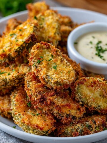 Air Fryer Fried Pickles with Crispy Coating