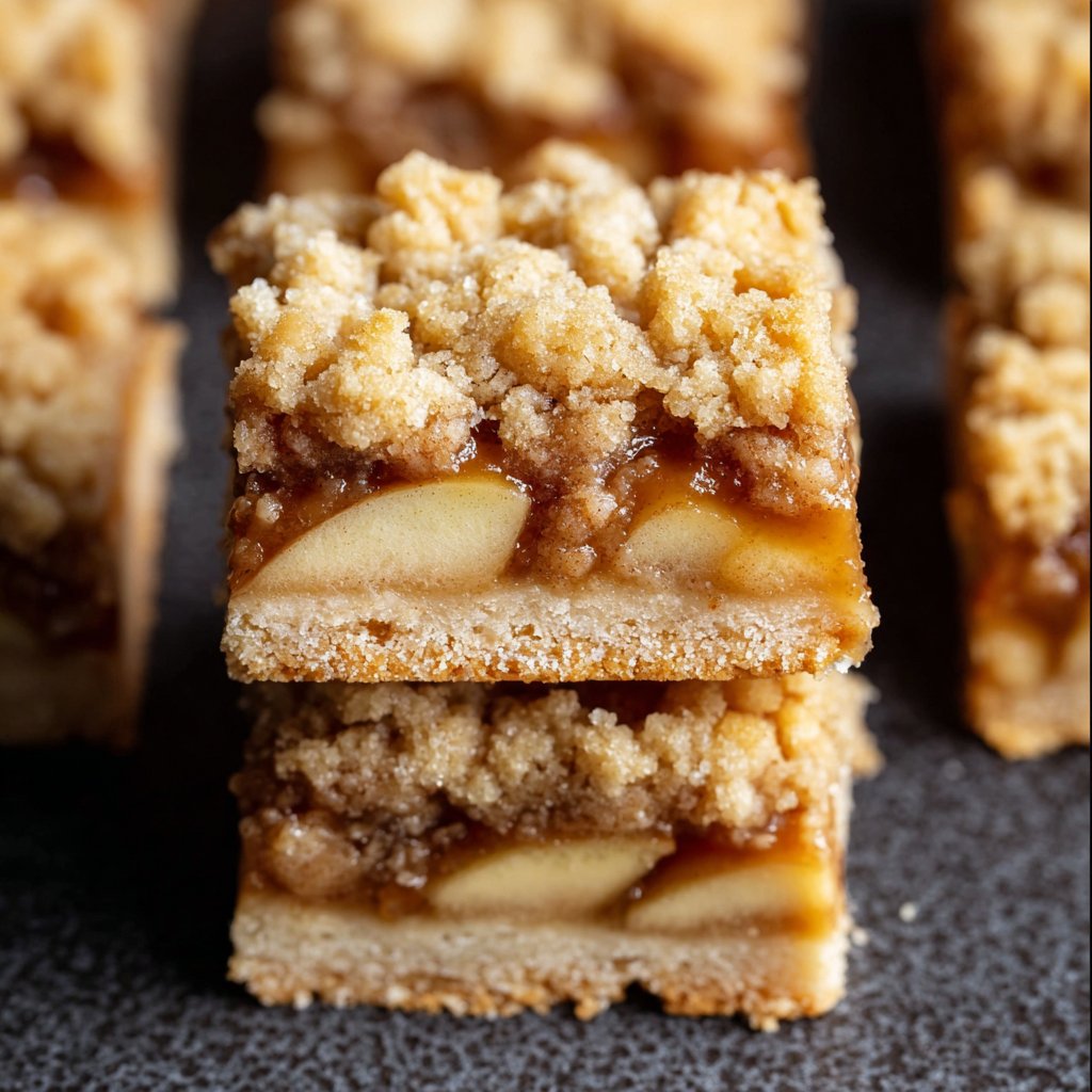 Apple Crisp Shortbread Bars
