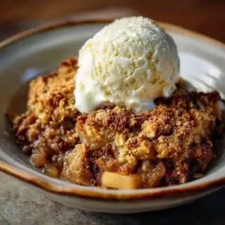 apple crisp with oat crumble top