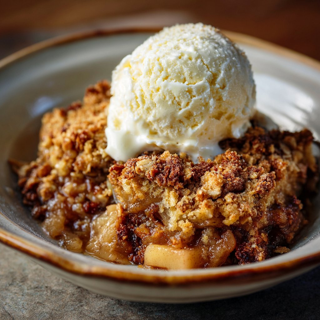 Apple Crisp with Oat Crumble Top