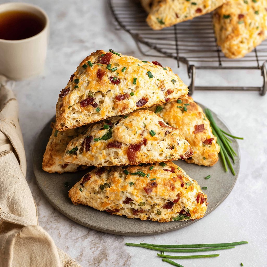 Bacon Cheddar Chive Scones Bacon Cheddar Chive Scones