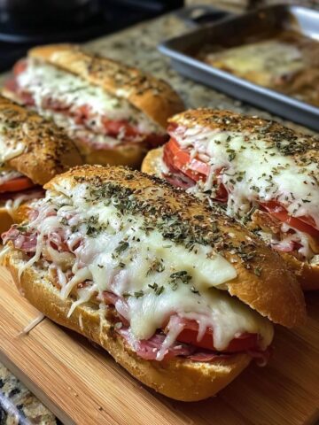 Baked Italian Sub Sandwiches