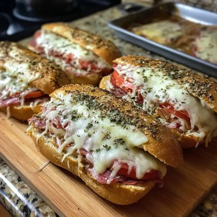 Baked Italian Sub Sandwiches
