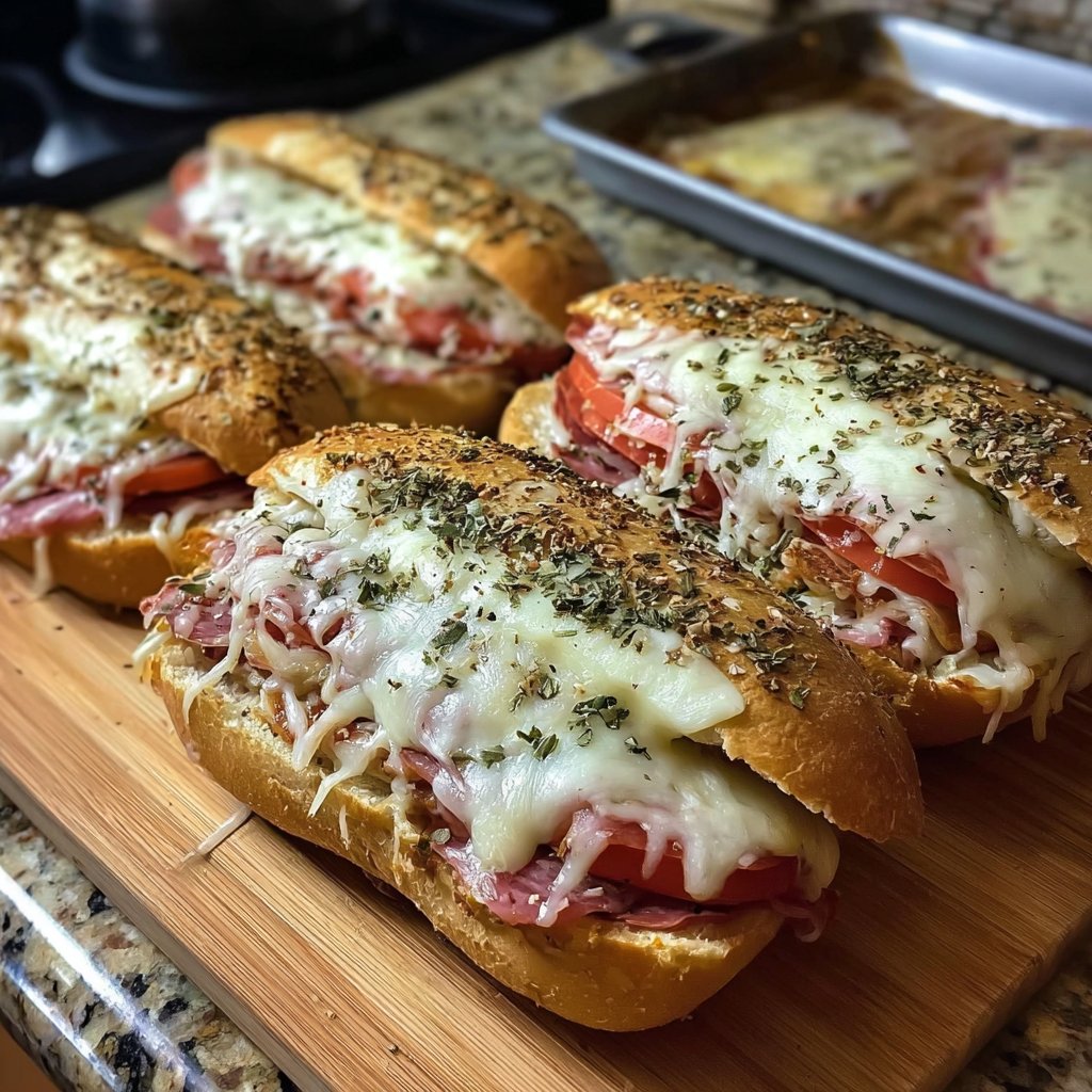 Baked Italian Sub Sandwiches