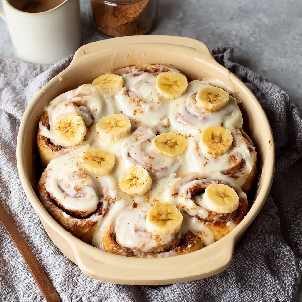 Banana Bread Cinnamon Rolls with Cream Cheese Frosting Banana Bread Cinnamon Rolls with Cream Cheese Frosting