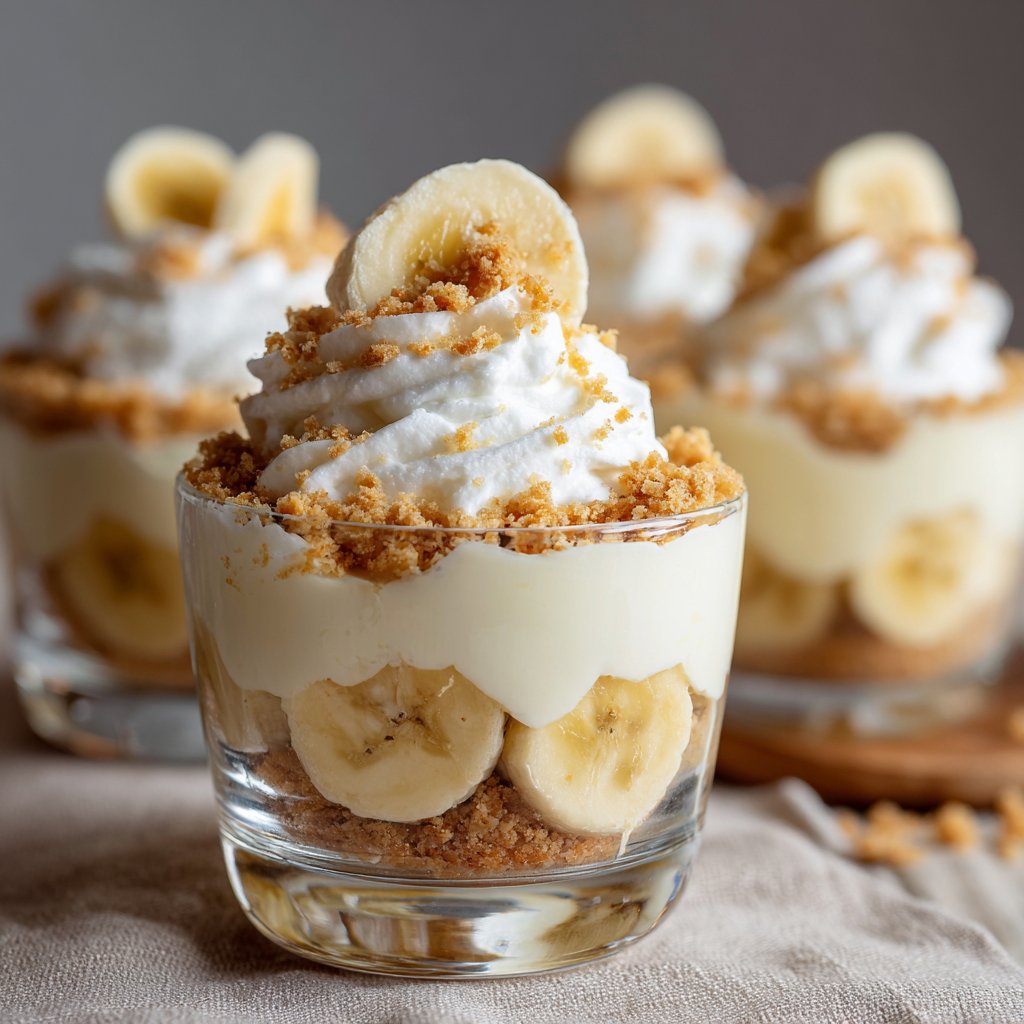 Banana Pudding No Bake Dessert Cups