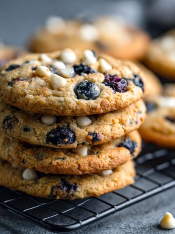 Blueberry White Chocolate Chip Cookies
