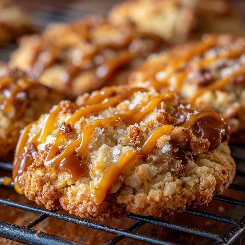 Caramel Apple Cookies Crumbl Copycat Style