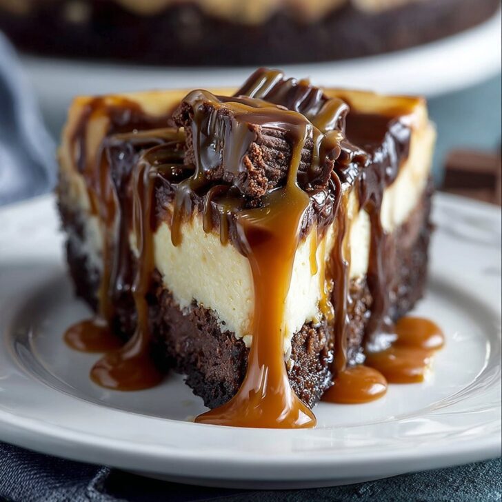 Caramel Brownie Cheesecake