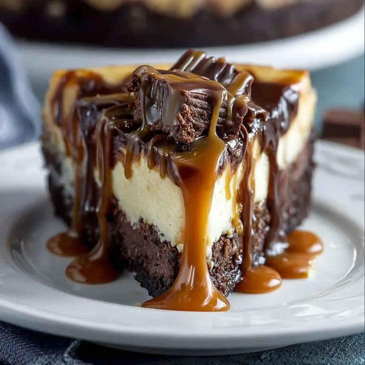 Caramel Brownie Cheesecake