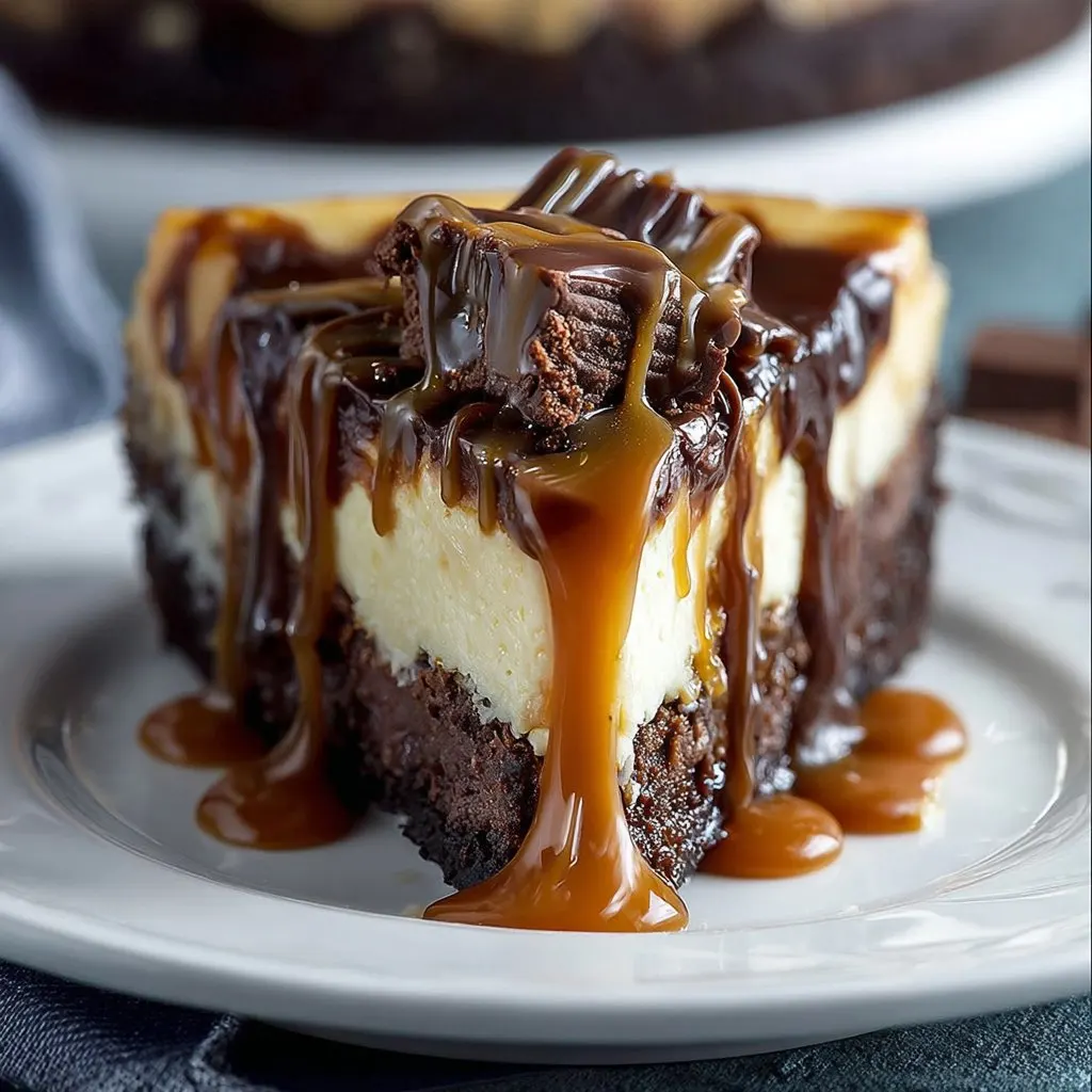 Caramel Brownie Cheesecake