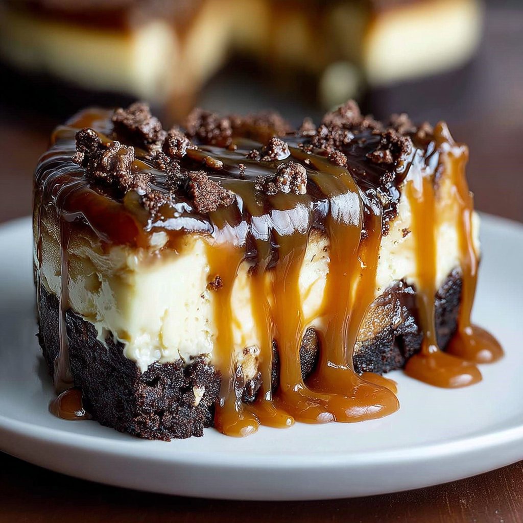 Caramel Brownie Cheesecake Caramel Brownie Cheesecake