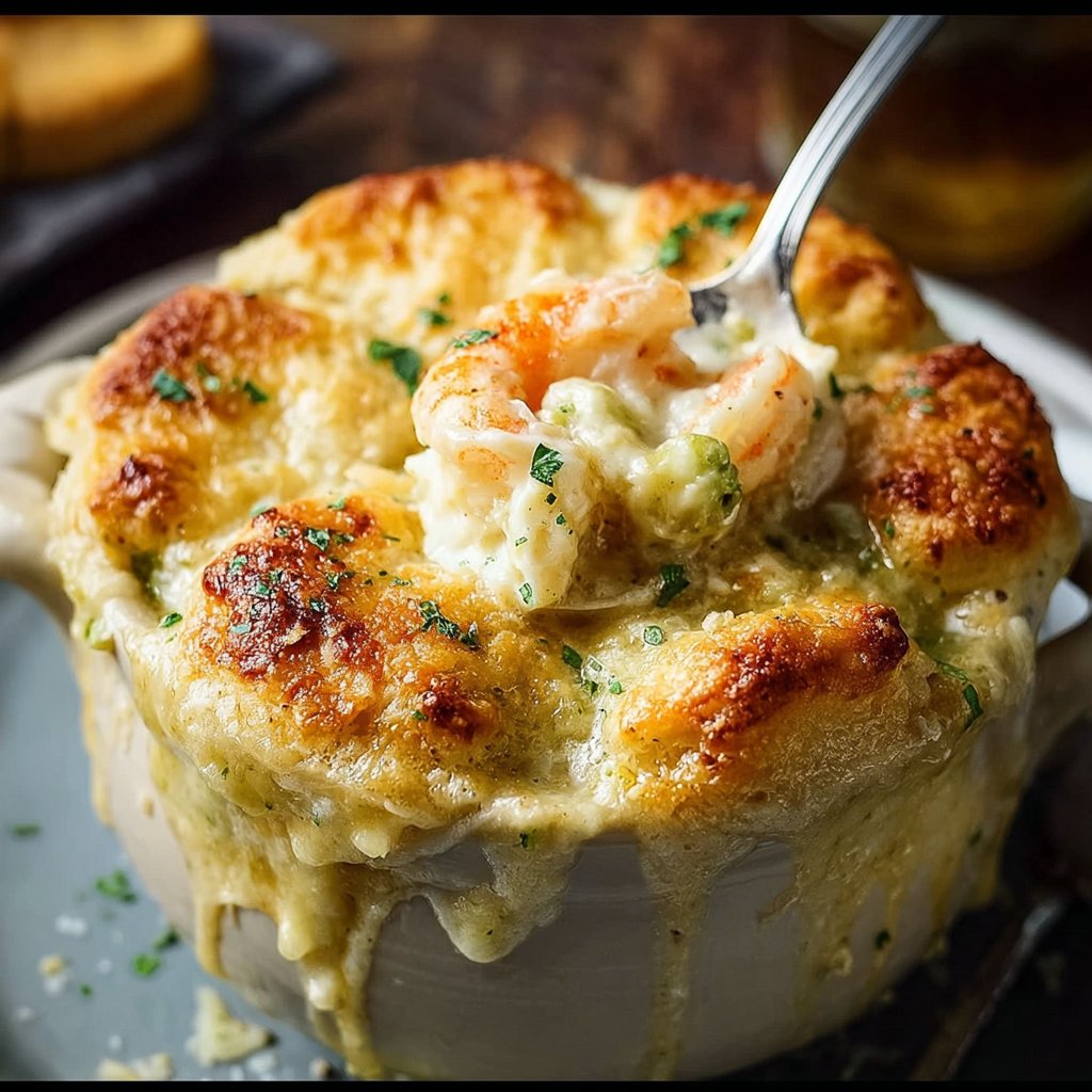 Cheddar Bay Biscuit Seafood Pot Pie