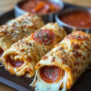 cheesy pepperoni roll ups