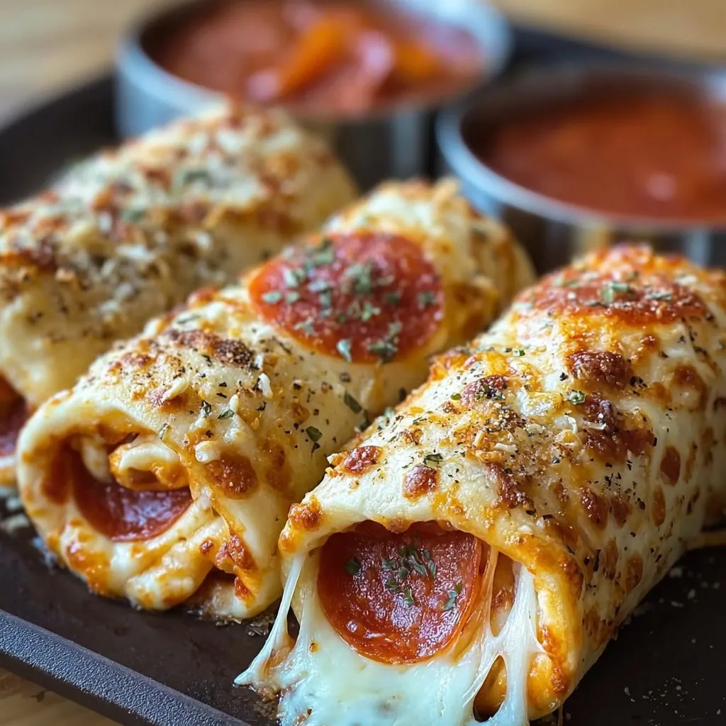 Cheesy Pepperoni Roll-Ups