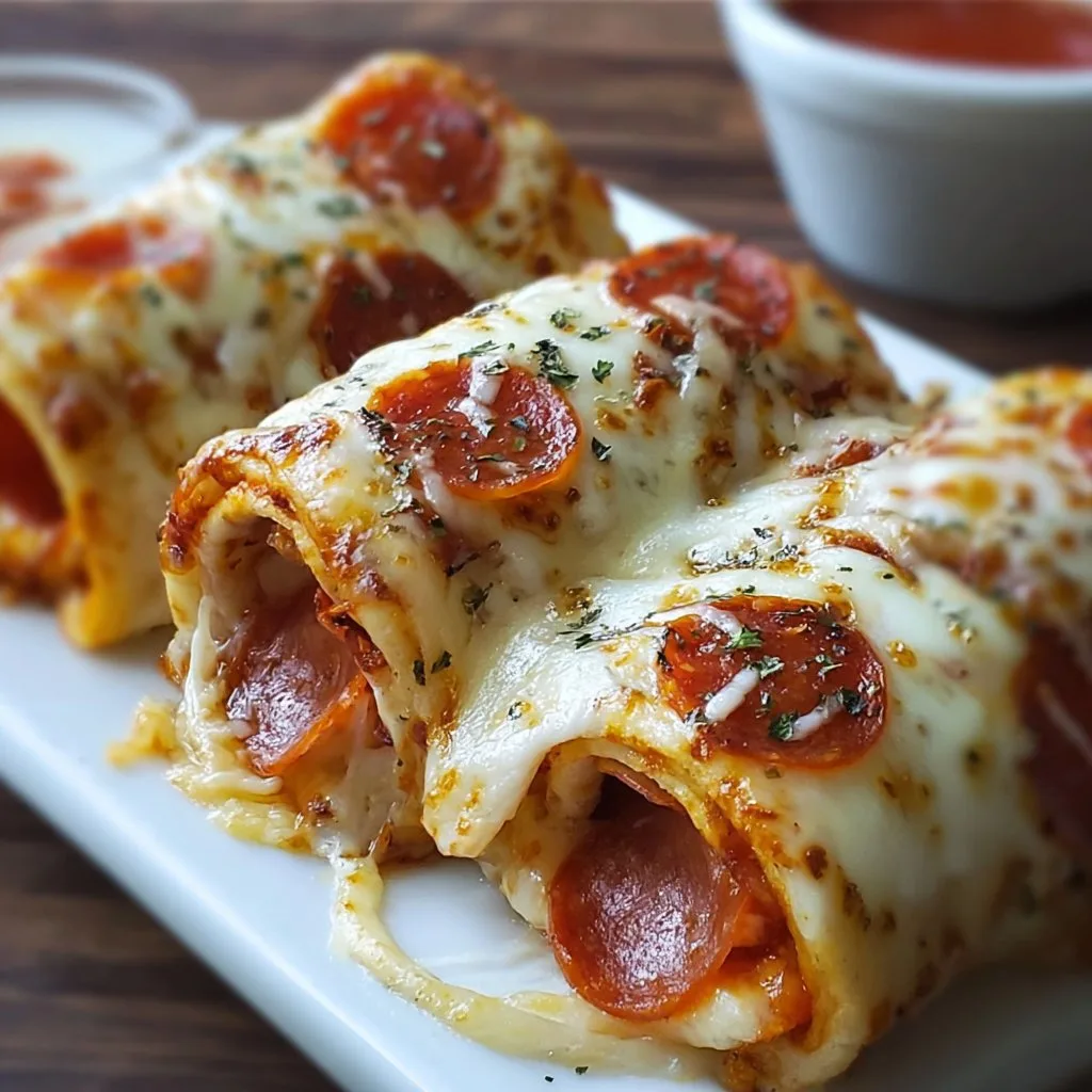 Cheesy Pepperoni Roll-Ups Cheesy Pepperoni Roll-Ups