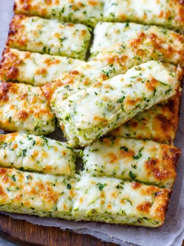Cheesy Zucchini Breadsticks
