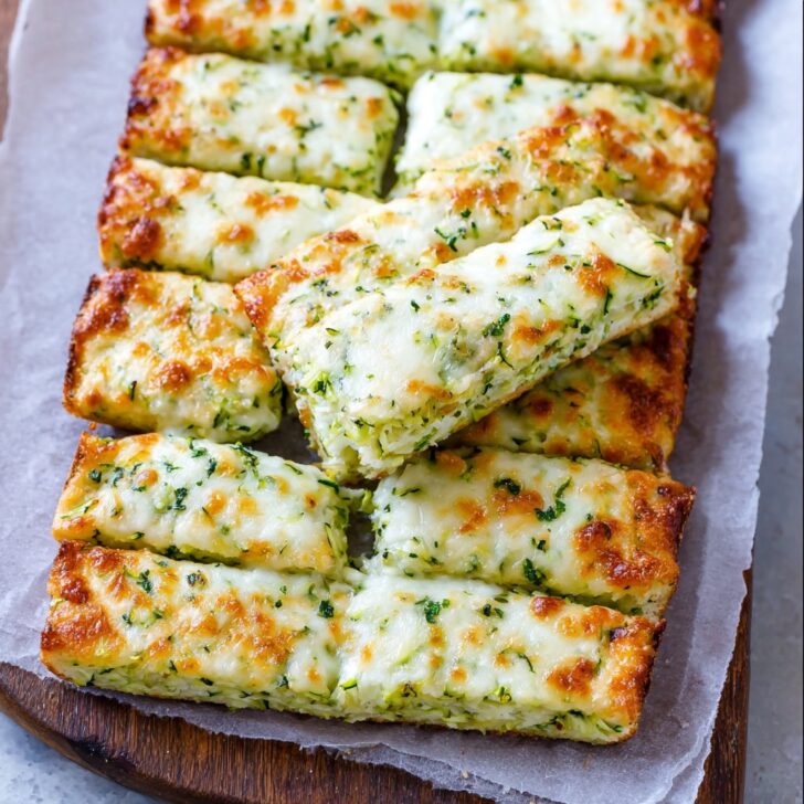 Cheesy Zucchini Breadsticks