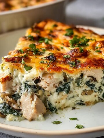 Chicken and Spinach Casserole with Cream Cheese
