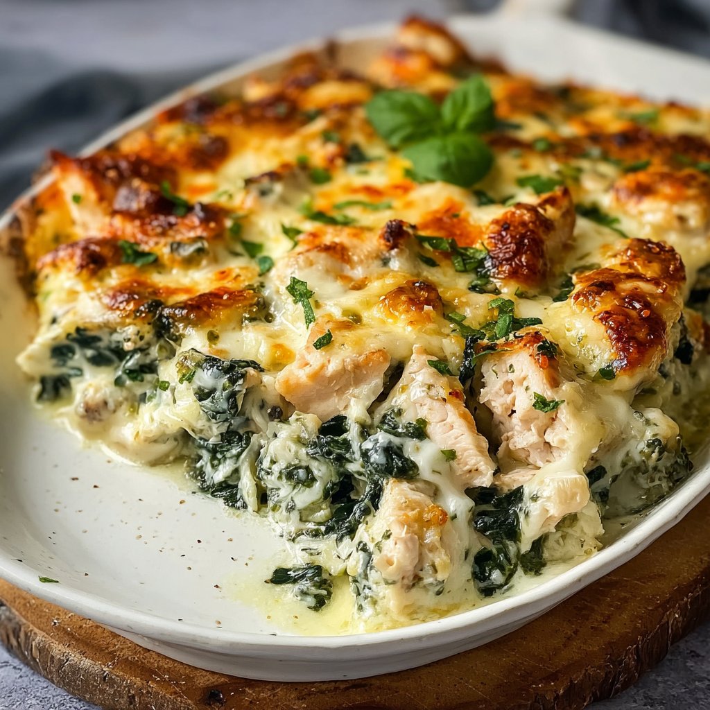 Chicken and Spinach Casserole with Cream Cheese Chicken and Spinach Casserole with Cream Cheese
