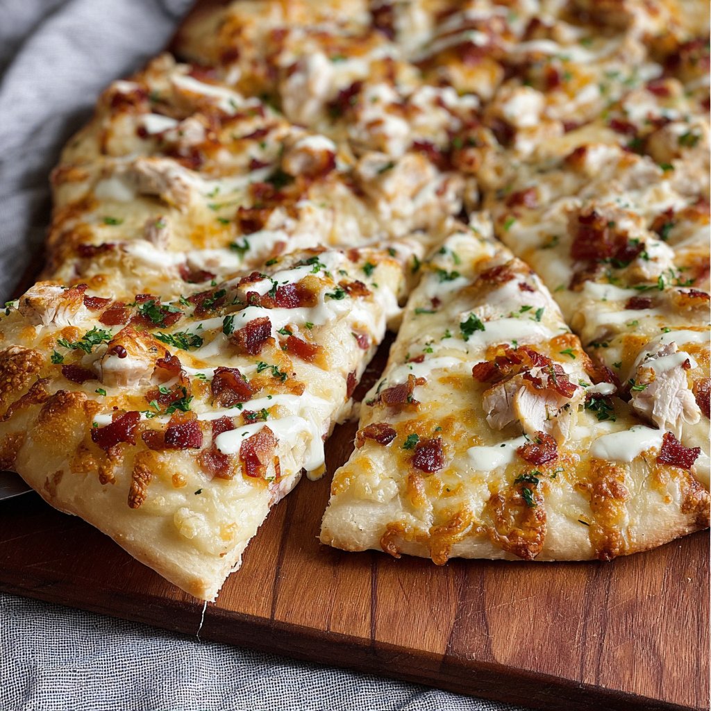 Chicken Bacon Ranch Pizza