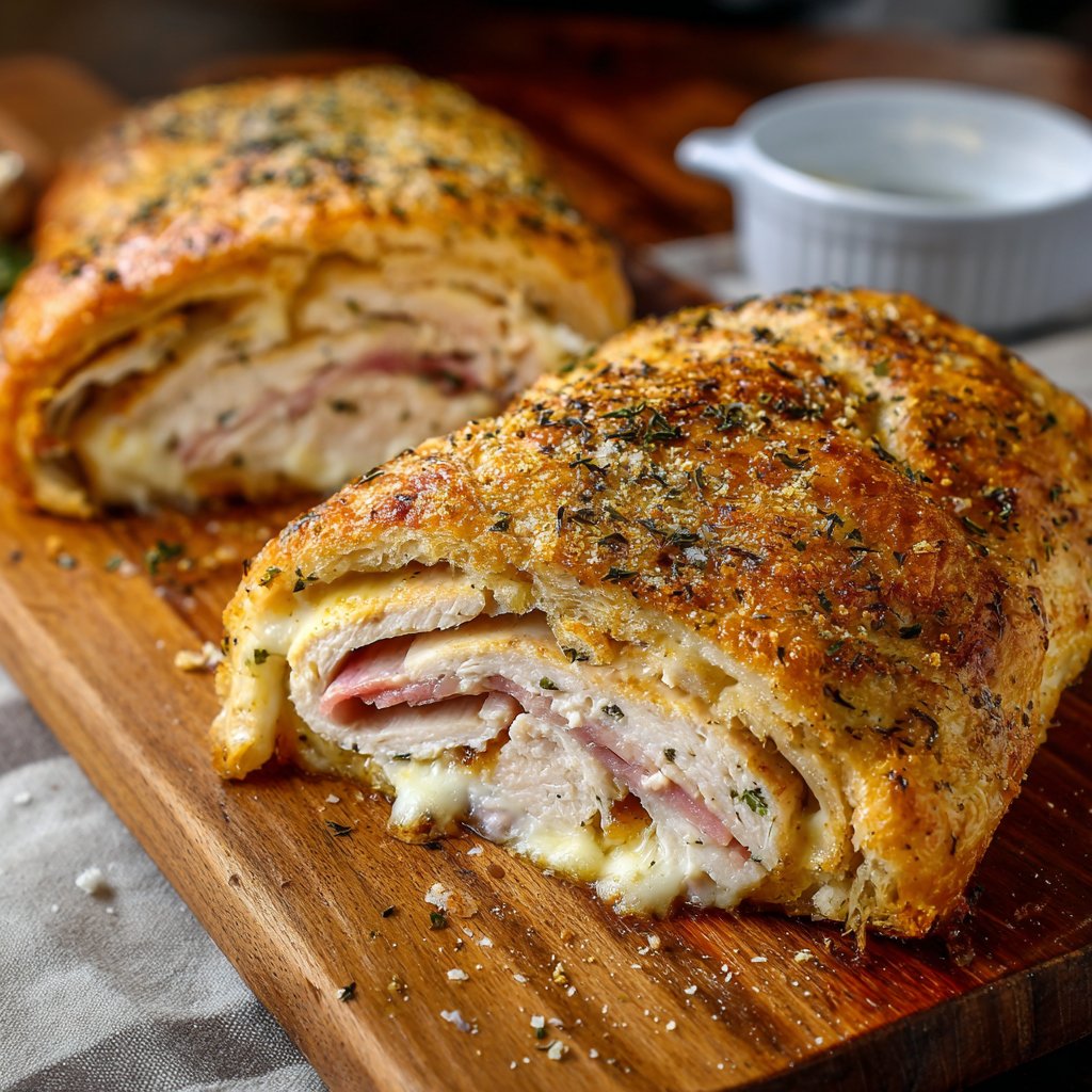 Chicken Cordon Bleu Stromboli Recipe Chicken Cordon Bleu Stromboli Recipe
