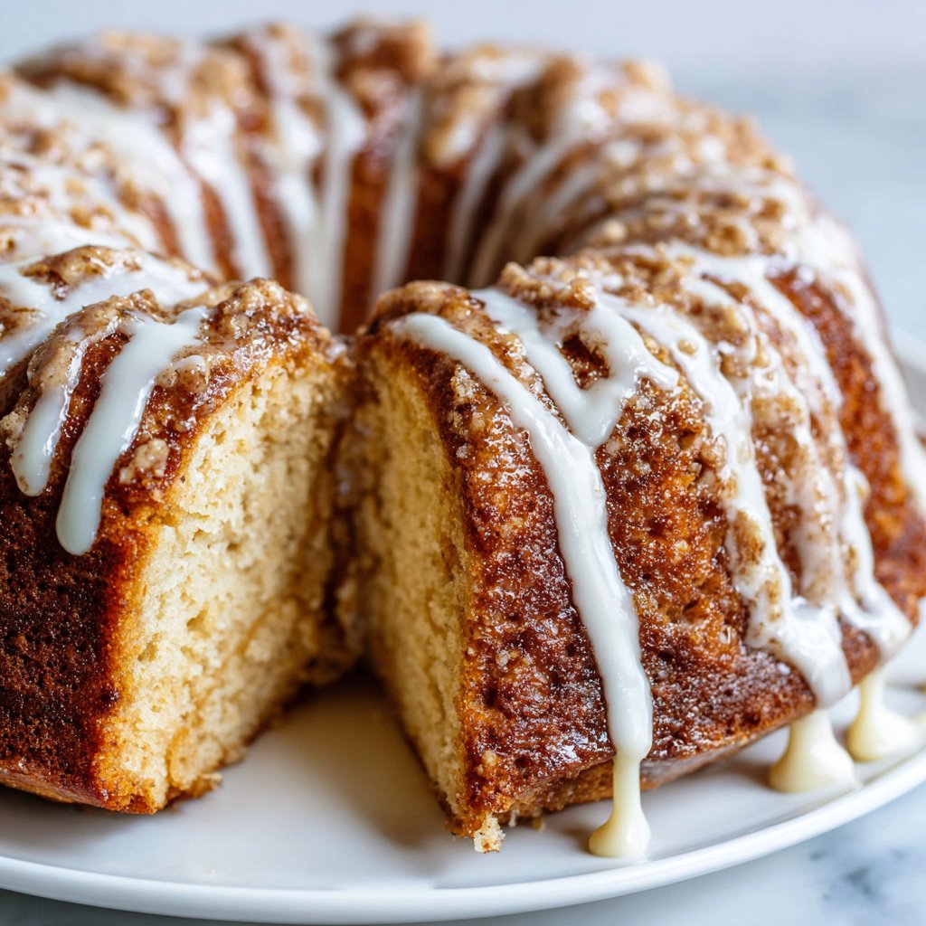 Cinnamon Roll Cake with Vanilla Drizzle Cinnamon Roll Cake with Vanilla Drizzle