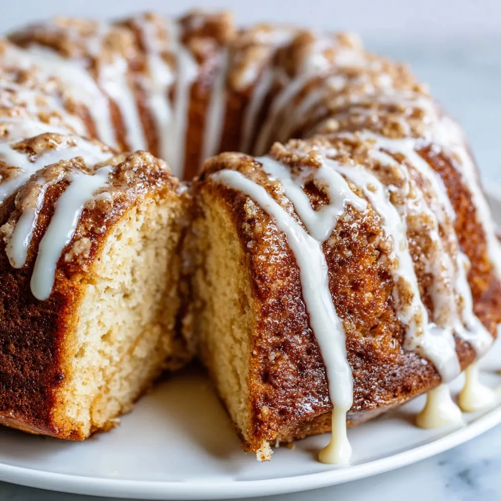 Cinnamon Roll Cake with Vanilla Drizzle Cinnamon Roll Cake with Vanilla Drizzle