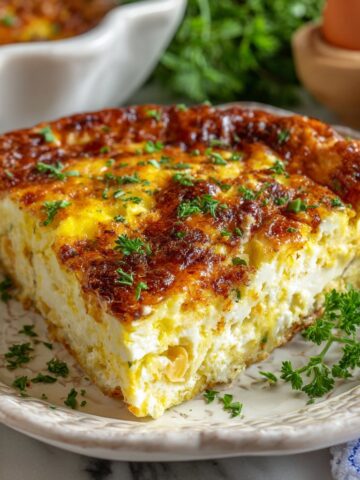 Cottage Cheese Egg Bake Casserole