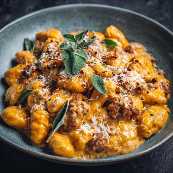 Creamy Butternut Squash Gnocchi with Sausage Recipe