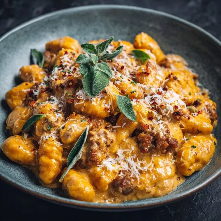 Creamy Butternut Squash Gnocchi with Sausage Recipe