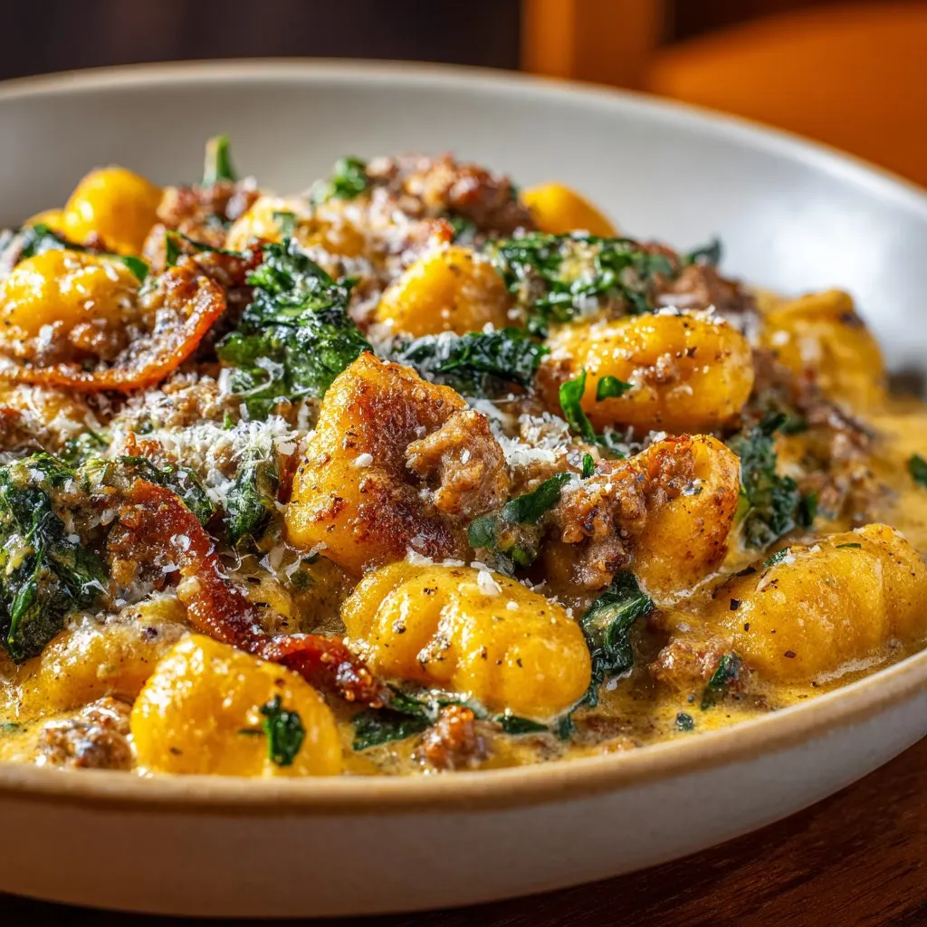 Creamy Butternut Squash Gnocchi with Sausage Creamy Butternut Squash Gnocchi with Sausage