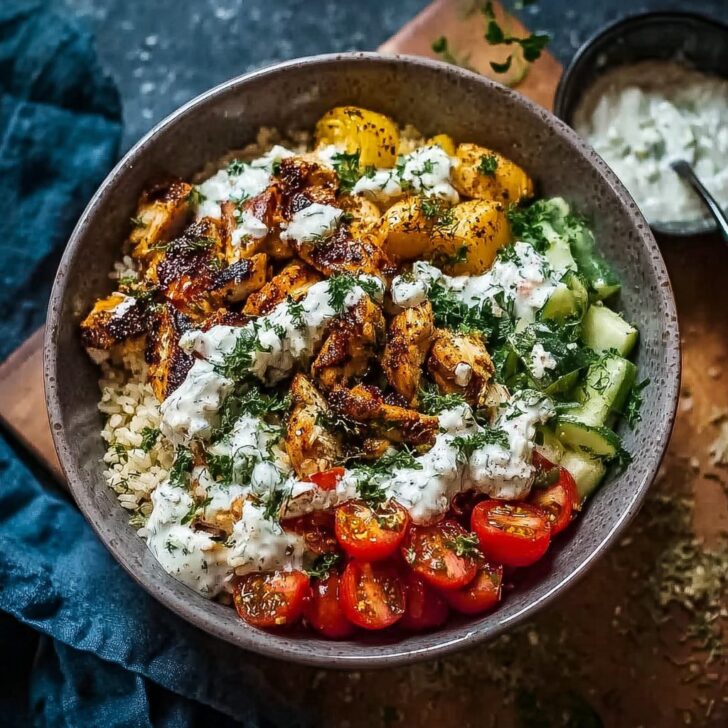 Creamy Chicken Bowls with Feta Sauce