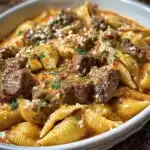 creamy paprika steak shells the family would love
