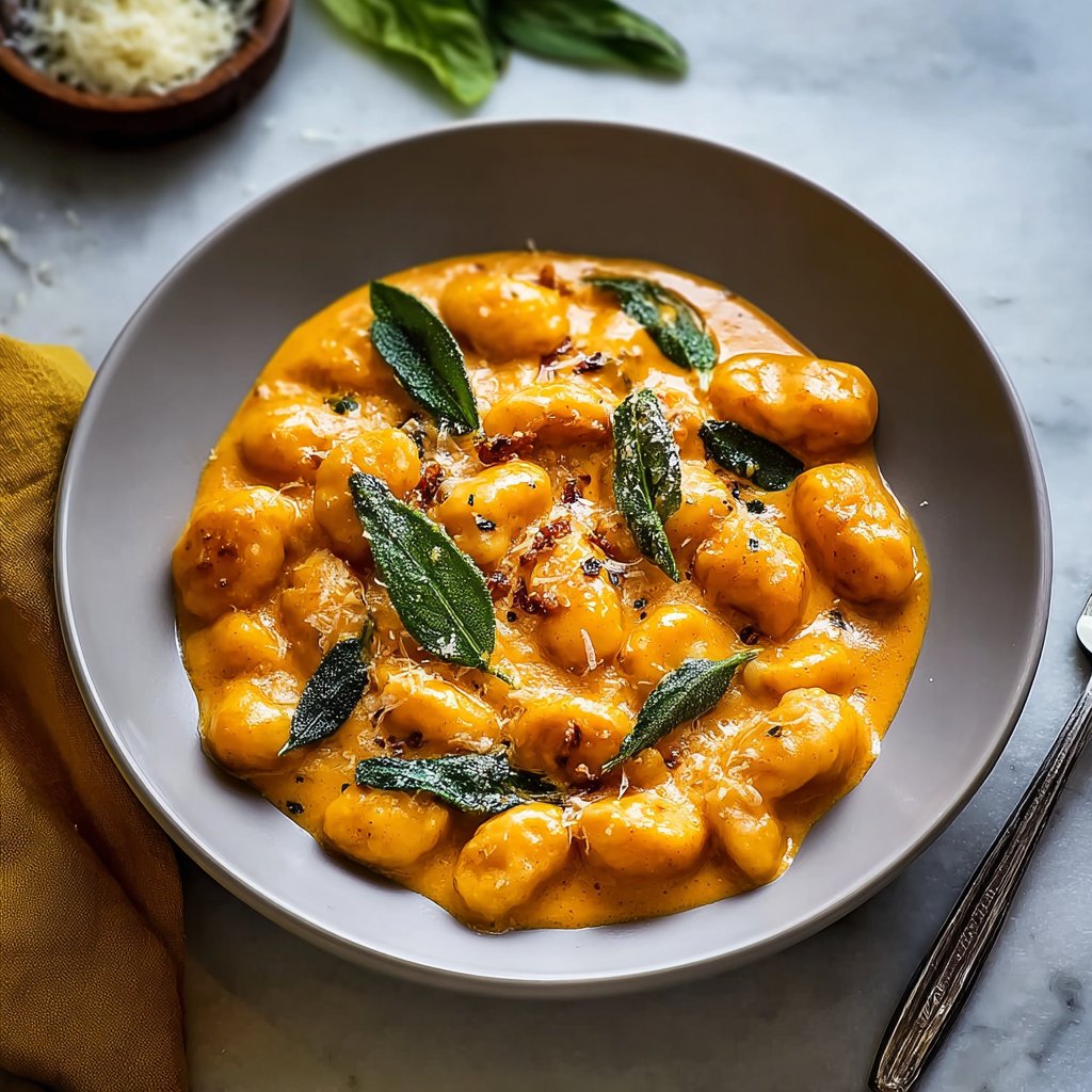 Creamy Pumpkin Gnocchi