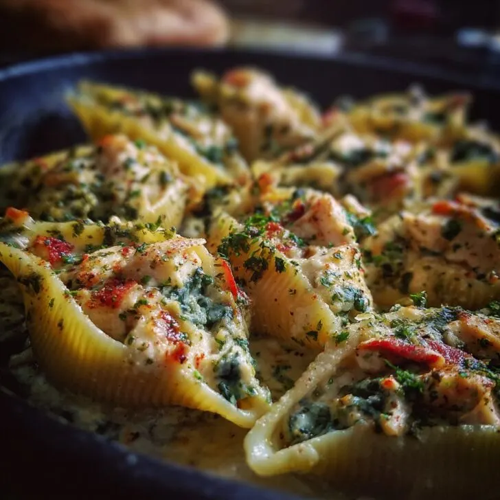 Creamy Seafood Stuffed Shells