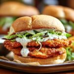 crispy chicken sandwich with garlic mayo recipe