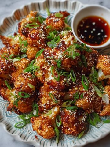 Crispy Korean Baked Cauliflower